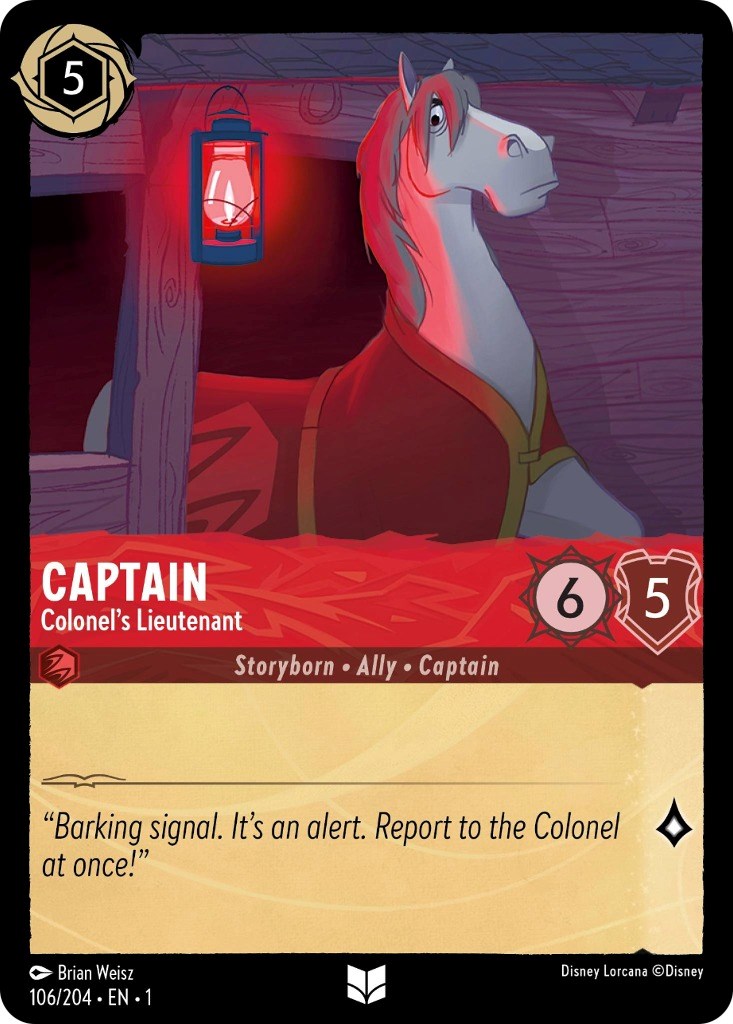 Captain - Colonel's Lieutenant (106/204) [The First Chapter] | Shuffle n Cut Hobbies & Games