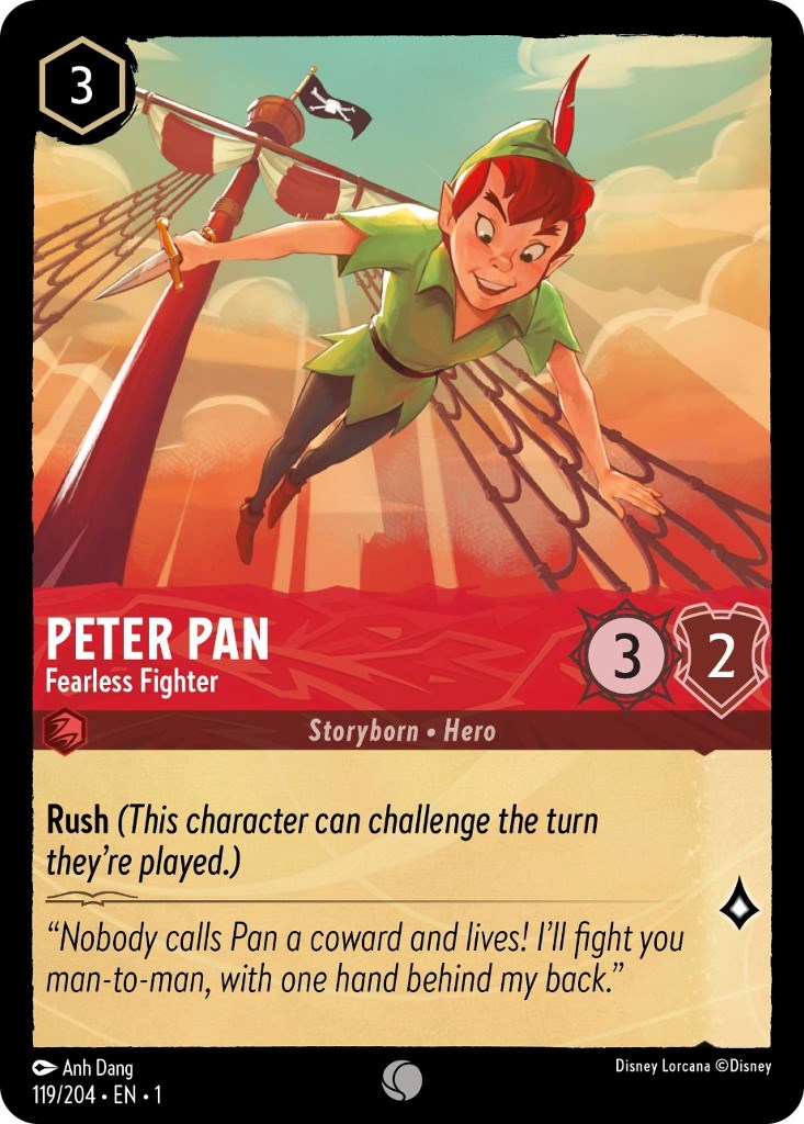 Peter Pan - Fearless Fighter (119/204) [The First Chapter] | Shuffle n Cut Hobbies & Games