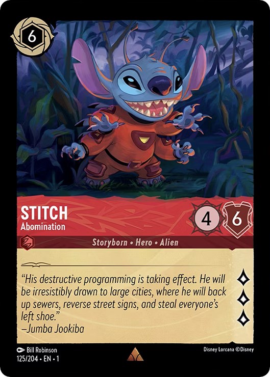 Stitch - Abomination (125/204) [The First Chapter] | Shuffle n Cut Hobbies & Games