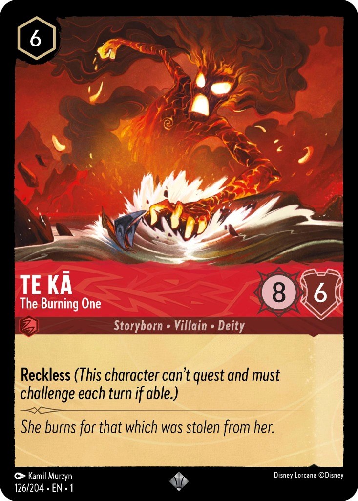 Te Ka - The Burning One (126/204) [The First Chapter] | Shuffle n Cut Hobbies & Games