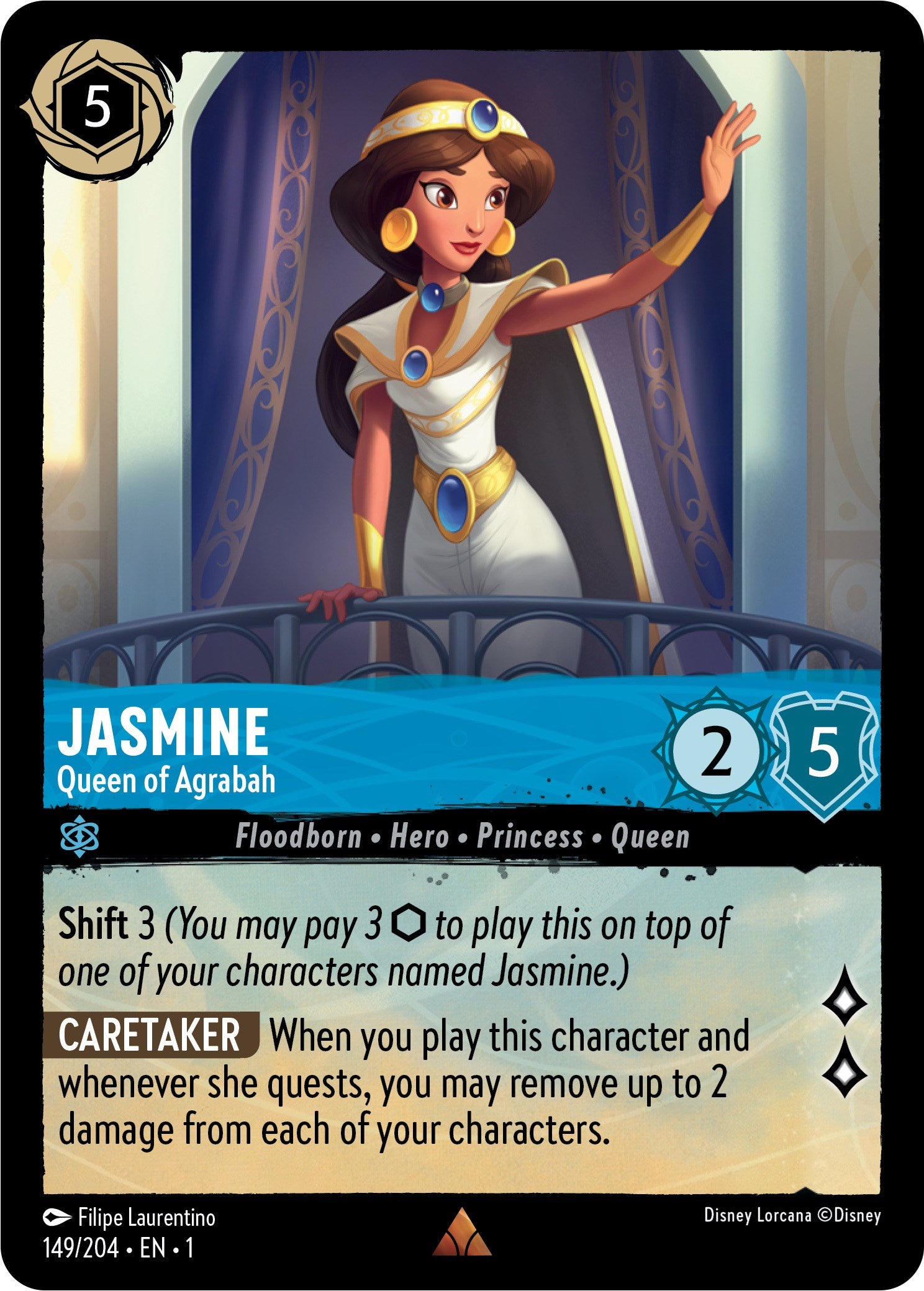 Jasmine - Queen of Agrabah (149/204) [The First Chapter] | Shuffle n Cut Hobbies & Games