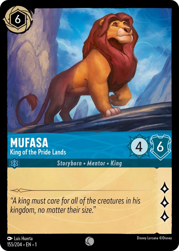 Mufasa - King of the Pride Lands (155/204) [The First Chapter] | Shuffle n Cut Hobbies & Games