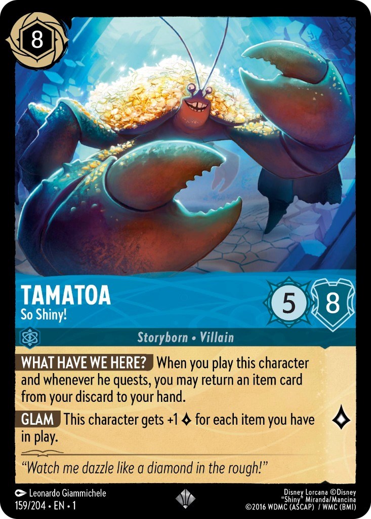 Tamatoa - So Shiny! (159/204) [The First Chapter] | Shuffle n Cut Hobbies & Games