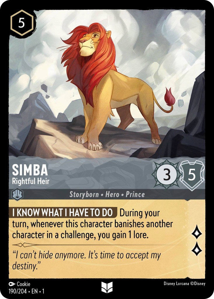 Simba - Rightful Heir (190/204) [The First Chapter] | Shuffle n Cut Hobbies & Games