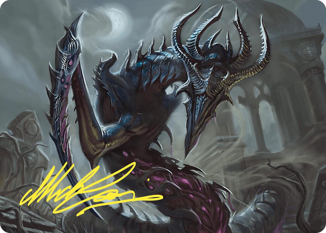Crypt Sliver Art Card (Gold-Stamped Signature) [Commander Masters Art Series] | Shuffle n Cut Hobbies & Games
