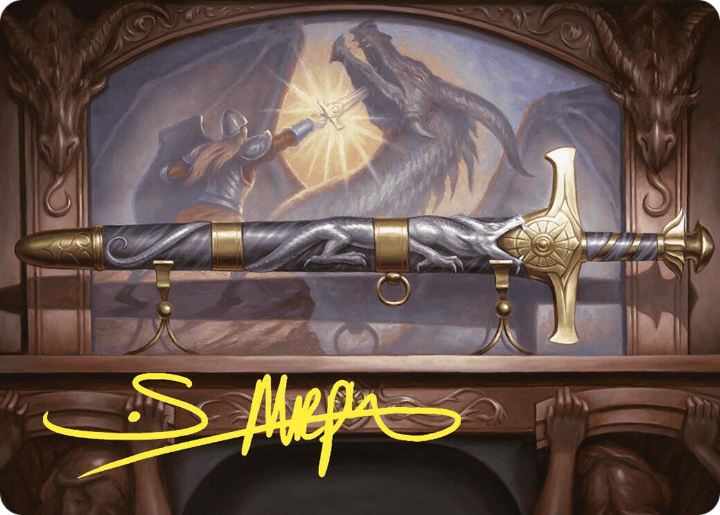 Ancestral Blade Art Card (Gold-Stamped Signature) [Commander Masters Art Series] | Shuffle n Cut Hobbies & Games