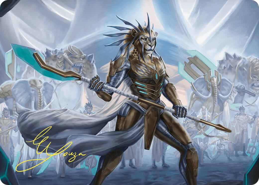 Kemba, Kha Regent Art Card (Gold-Stamped Signature) [Commander Masters Art Series] | Shuffle n Cut Hobbies & Games
