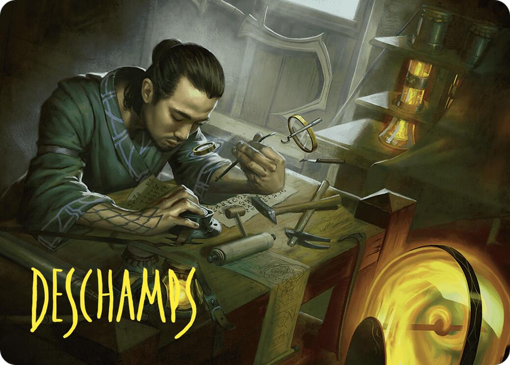 Renowned Weaponsmith Art Card (Gold-Stamped Signature) [Commander Masters Art Series] | Shuffle n Cut Hobbies & Games