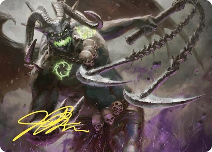 Archfiend of Despair Art Card (Gold-Stamped Signature) [Commander Masters Art Series] | Shuffle n Cut Hobbies & Games