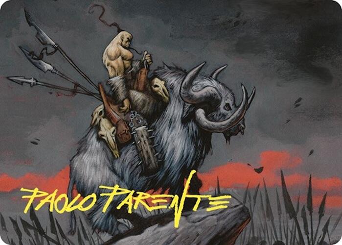 Godo, Bandit Warlord Art Card (Gold-Stamped Signature) [Commander Masters Art Series] | Shuffle n Cut Hobbies & Games
