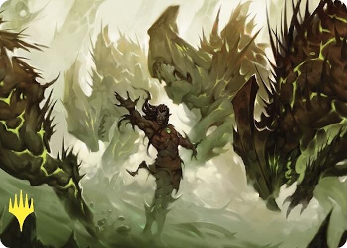 Ezuri's Predation Art Card (Gold-Stamped) [Commander Masters Art Series] | Shuffle n Cut Hobbies & Games