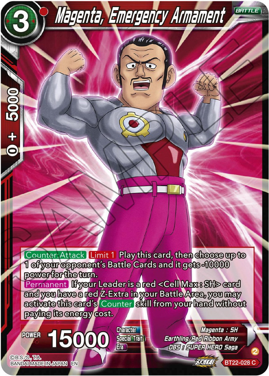 Magenta, Emergency Armament (BT22-028) [Critical Blow] | Shuffle n Cut Hobbies & Games