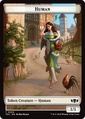 Human // Rat Double-Sided Token [Tarkir: Dragonstorm Commander Tokens] | Shuffle n Cut Hobbies & Games