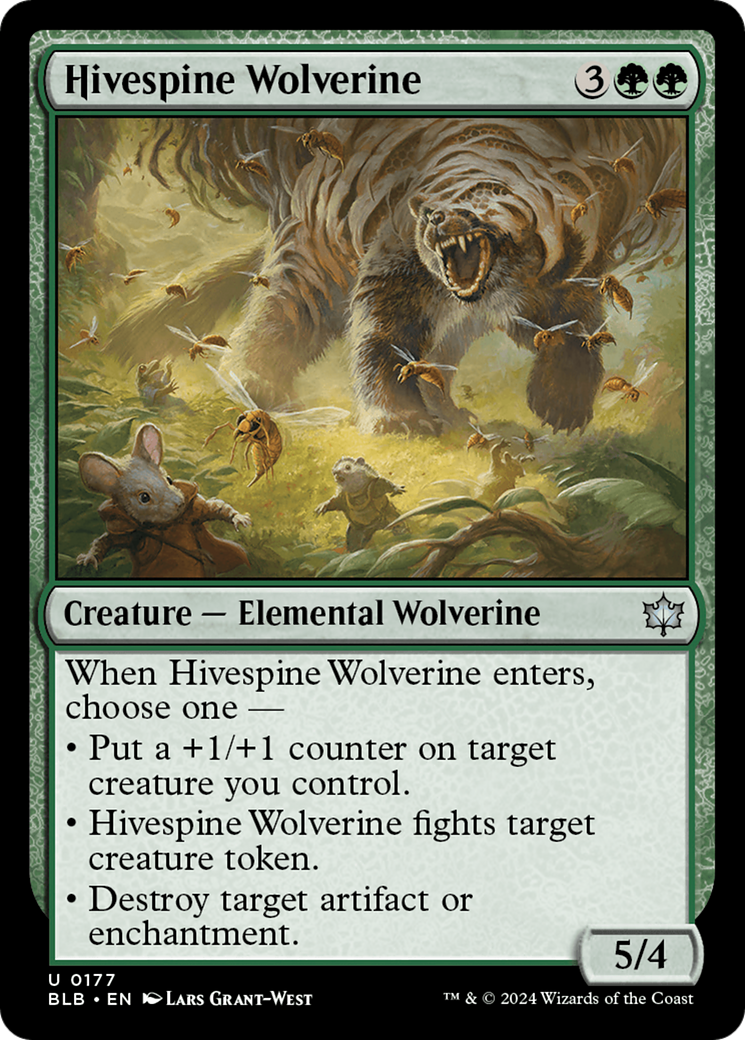 Hivespine Wolverine [Bloomburrow] | Shuffle n Cut Hobbies & Games