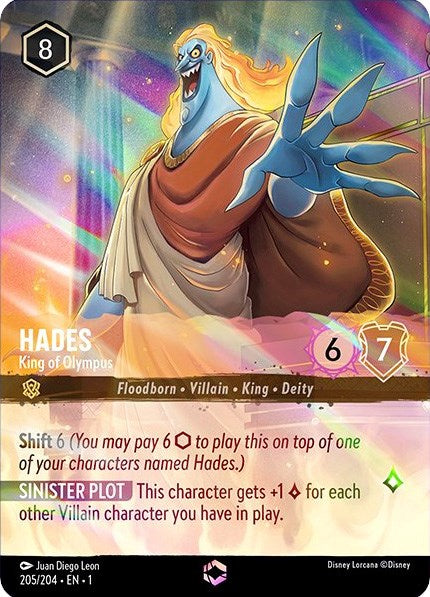 Hades - King of Olympus (Enchanted) (205/204) [The First Chapter] | Shuffle n Cut Hobbies & Games
