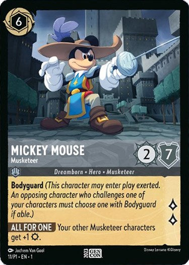 Mickey Mouse - Musketeer (GenCon 2023) (11/P1) [Promo Cards] | Shuffle n Cut Hobbies & Games