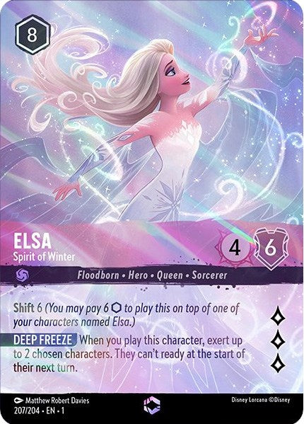 Elsa - Spirit of Winter (Enchanted) (207/204) [The First Chapter] | Shuffle n Cut Hobbies & Games