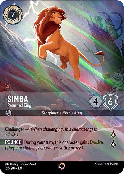 Simba - Returned King (Enchanted) (215/204) [The First Chapter] | Shuffle n Cut Hobbies & Games