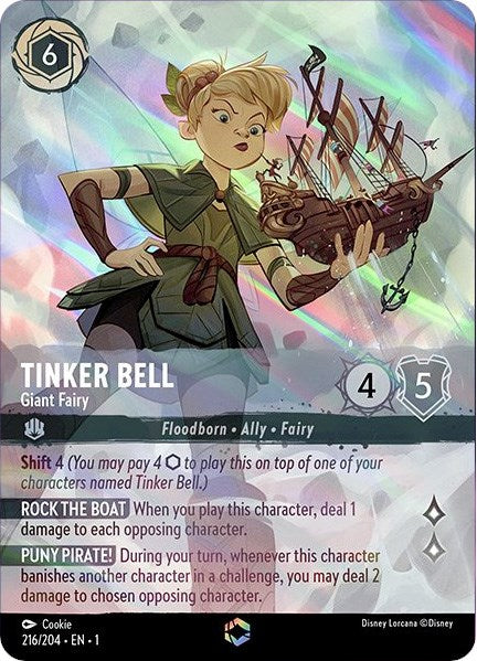 Tinker Bell - Giant Fairy (Enchanted) (216/204) [The First Chapter] | Shuffle n Cut Hobbies & Games