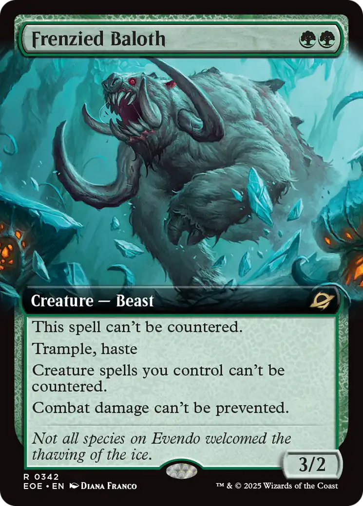 Frenzied Baloth (Extended Art) [Edge of Eternities] | Shuffle n Cut Hobbies & Games