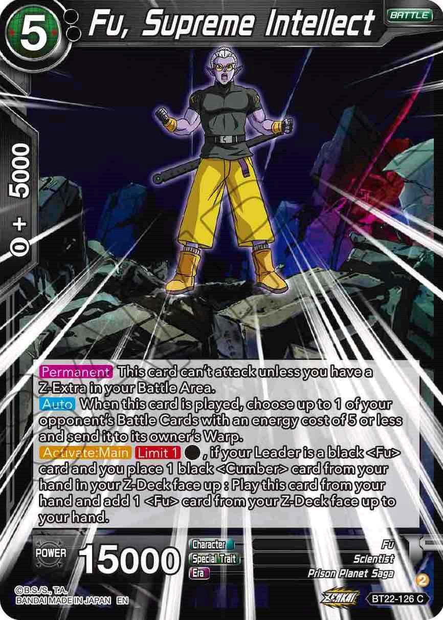 Fu, Supreme Intellect (BT22-126) [Critical Blow] | Shuffle n Cut Hobbies & Games