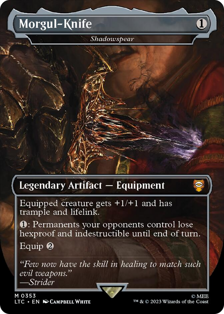 Morgul-Knife - Shadowspear [The Lord of the Rings: Tales of Middle-Earth Commander] | Shuffle n Cut Hobbies & Games