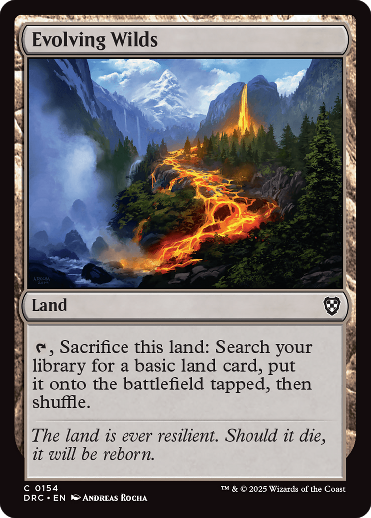 Evolving Wilds (0154) [Aetherdrift Commander] | Shuffle n Cut Hobbies & Games