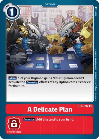 A Delicate Plan [BT3-097] (Revision Pack 2021) [Release Special Booster Promos] | Shuffle n Cut Hobbies & Games