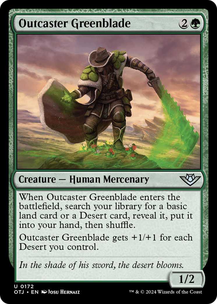 Outcaster Greenblade [Outlaws of Thunder Junction] | Shuffle n Cut Hobbies & Games