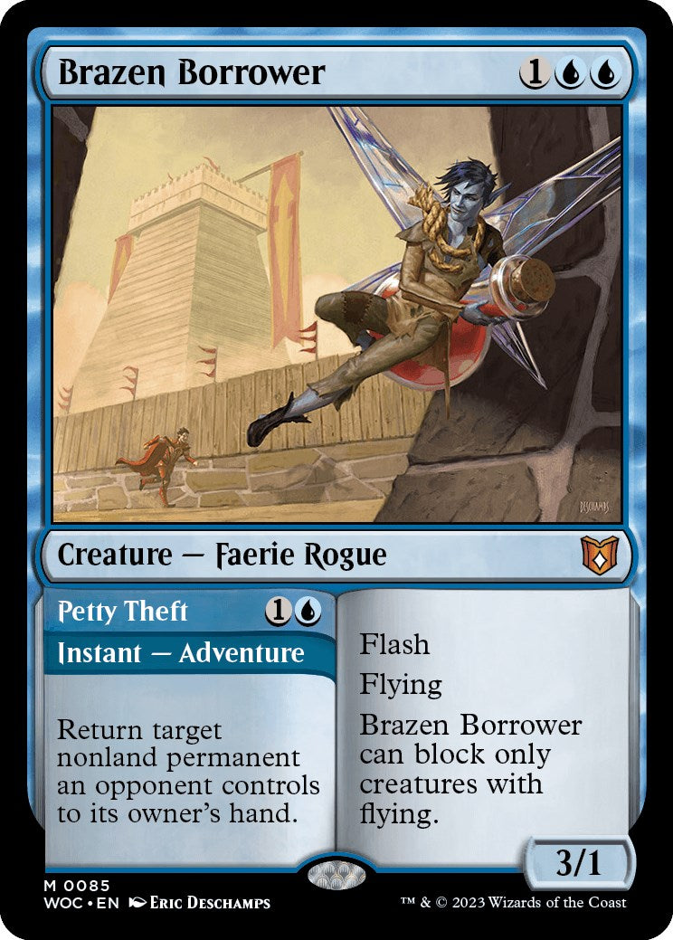 Brazen Borrower // Petty Theft [Wilds of Eldraine Commander] | Shuffle n Cut Hobbies & Games