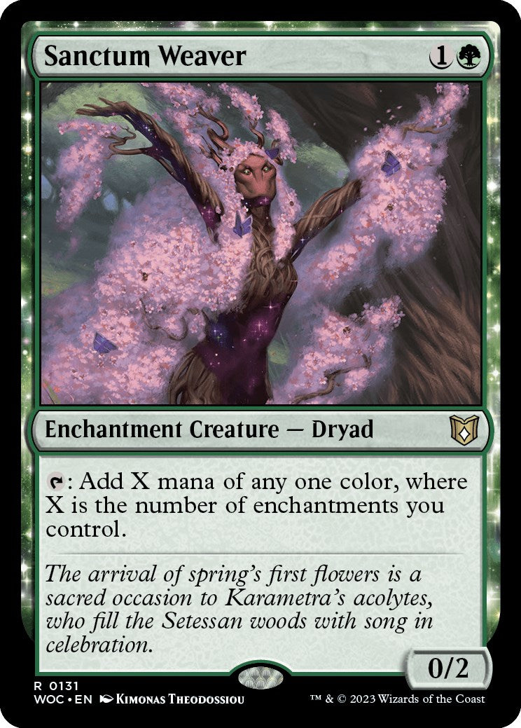 Sanctum Weaver [Wilds of Eldraine Commander] | Shuffle n Cut Hobbies & Games