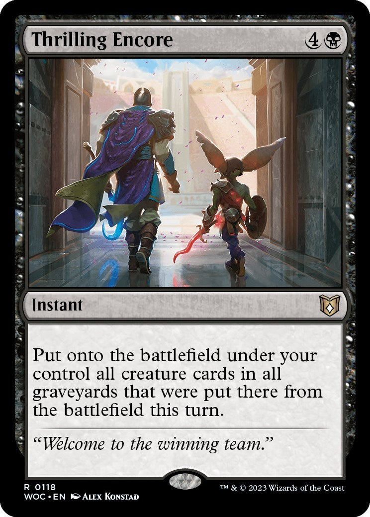 Thrilling Encore [Wilds of Eldraine Commander] | Shuffle n Cut Hobbies & Games