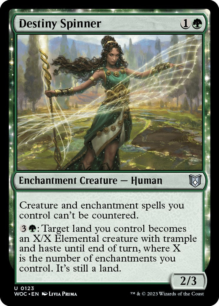 Destiny Spinner [Wilds of Eldraine Commander] | Shuffle n Cut Hobbies & Games