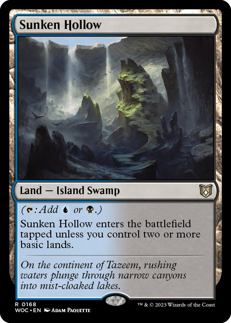 Sunken Hollow [Wilds of Eldraine Commander] | Shuffle n Cut Hobbies & Games