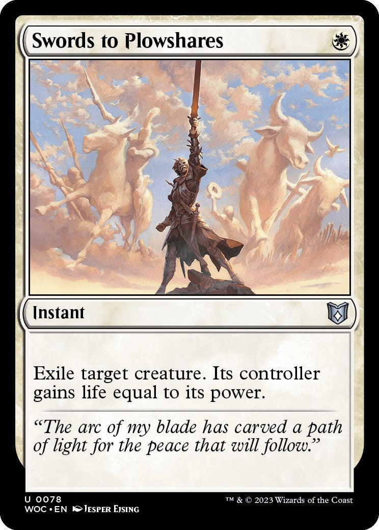 Swords to Plowshares [Wilds of Eldraine Commander] | Shuffle n Cut Hobbies & Games