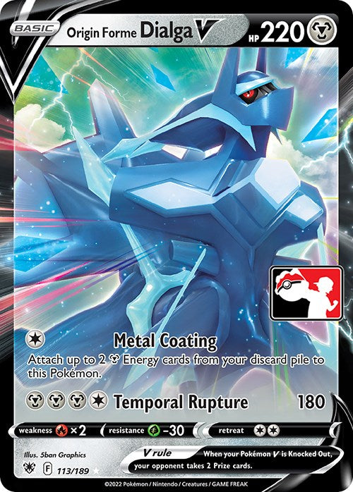 Origin Forme Dialga V (113/189) [Prize Pack Series Three] | Shuffle n Cut Hobbies & Games