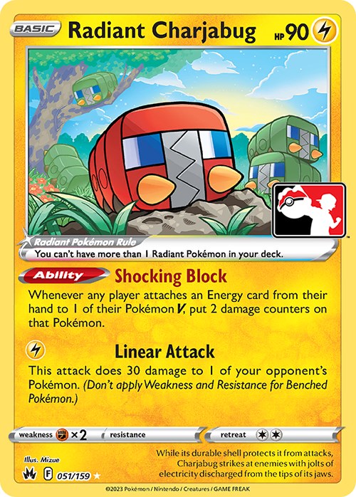 Radiant Charjabug (051/159) [Prize Pack Series Three] | Shuffle n Cut Hobbies & Games
