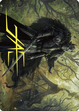 Agatha's Champion Art Card (Gold-Stamped Signature) (ASWOE-022) [Art Series: Wilds of Eldraine]