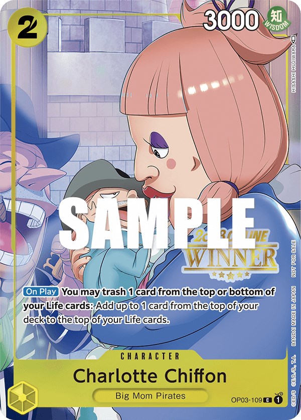 Charlotte Chiffon (Online Regional 2023) [Winner] [One Piece Promotion Cards] | Shuffle n Cut Hobbies & Games