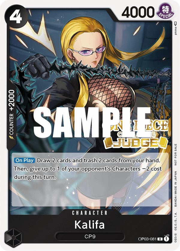 Kalifa (Judge Pack Vol. 2) [One Piece Promotion Cards] | Shuffle n Cut Hobbies & Games