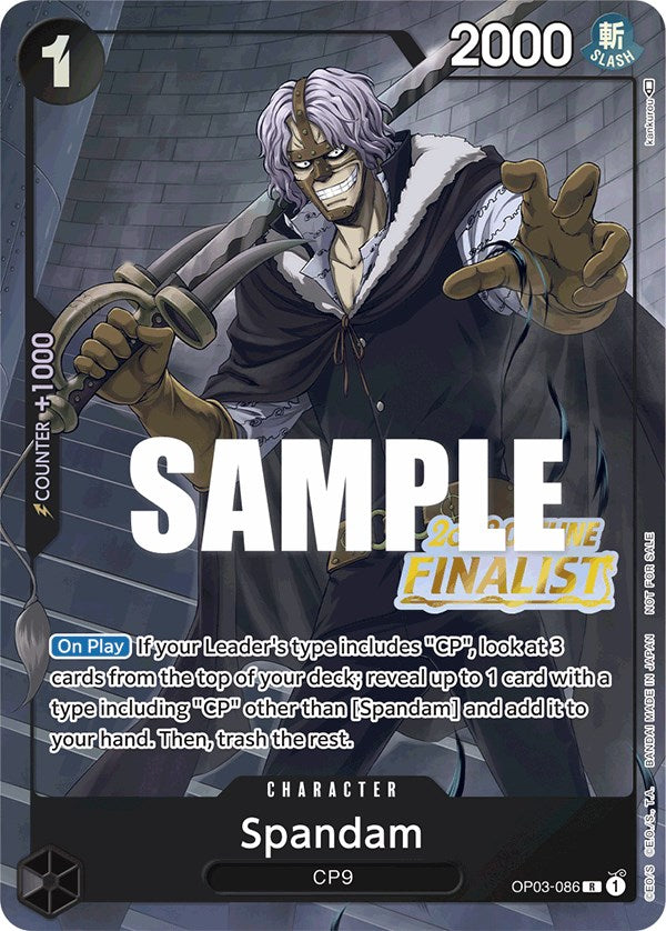 Spandam (Offline Regional 2023) [Finalist] [One Piece Promotion Cards] | Shuffle n Cut Hobbies & Games