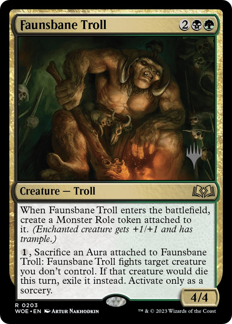 Faunsbane Troll (Promo Pack) [Wilds of Eldraine Promos] | Shuffle n Cut Hobbies & Games