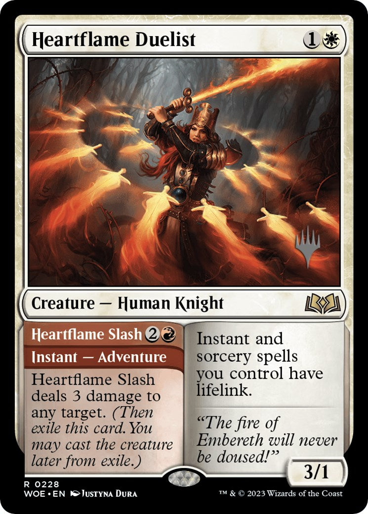Heartflame Duelist // Heartflame Slash (Promo Pack) [Wilds of Eldraine Promos] | Shuffle n Cut Hobbies & Games