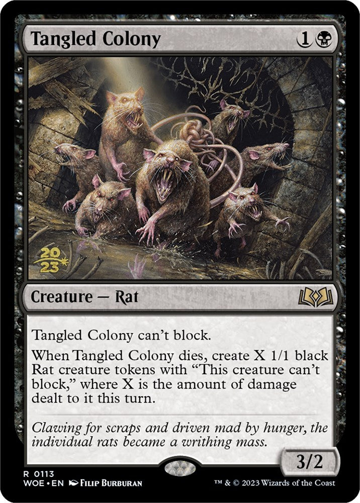 Tangled Colony [Wilds of Eldraine Prerelease Promos] | Shuffle n Cut Hobbies & Games