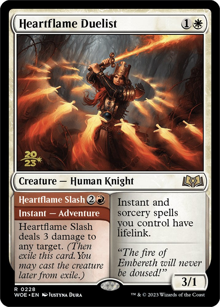 Heartflame Duelist // Heartflame Slash (Promo Pack) [Wilds of Eldraine Promos] | Shuffle n Cut Hobbies & Games