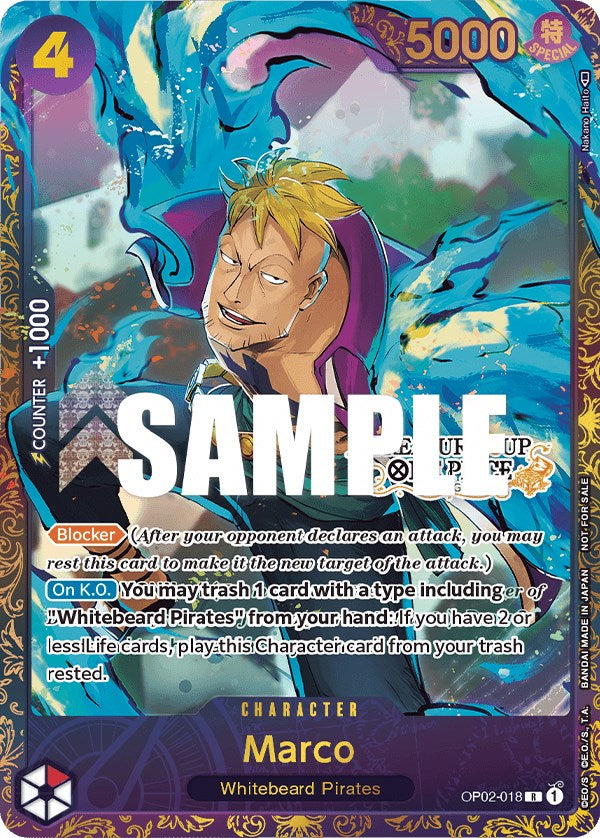 Marco (Treasure Cup) [One Piece Promotion Cards] | Shuffle n Cut Hobbies & Games