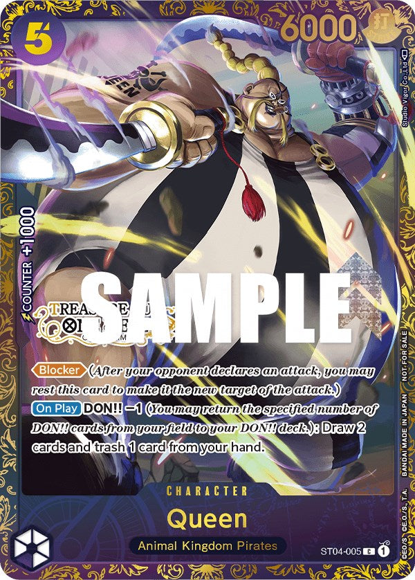Queen (Treasure Cup) [One Piece Promotion Cards] | Shuffle n Cut Hobbies & Games