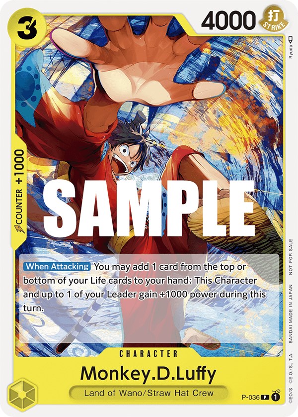 Monkey.D.Luffy (Pre-Release Tournament) [One Piece Promotion Cards] | Shuffle n Cut Hobbies & Games