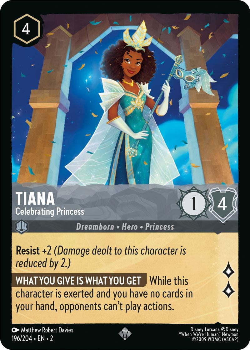 Tiana - Celebrating Princess (196/204) [Rise of the Floodborn] | Shuffle n Cut Hobbies & Games
