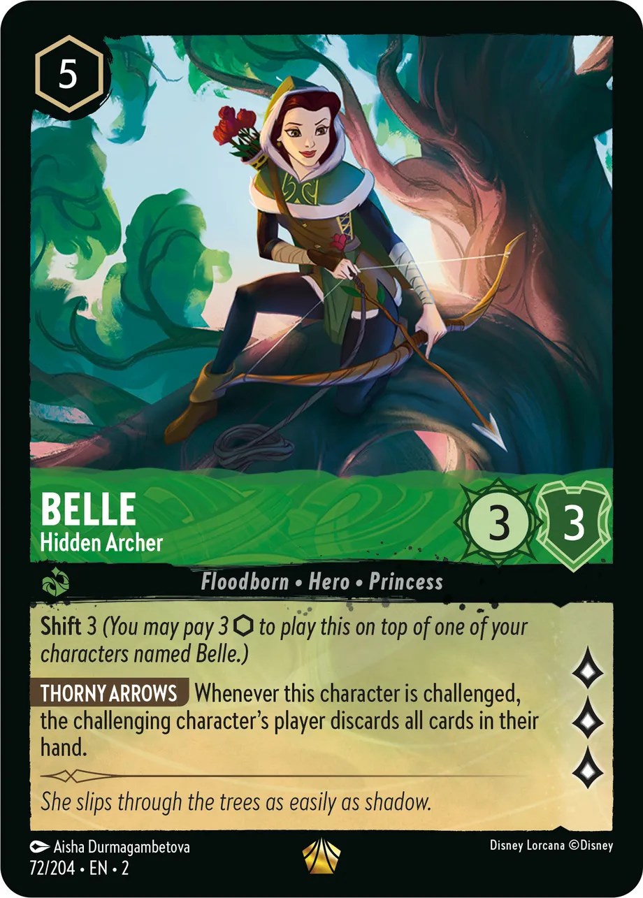 Belle - Hidden Archer (72/204) [Rise of the Floodborn] | Shuffle n Cut Hobbies & Games